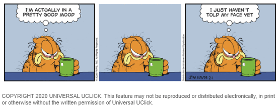Face Not Woke Up Yet! ©Garfield